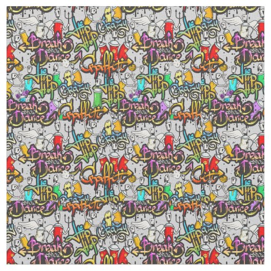 Graffiti  stof (Close Up)