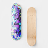 Graffiti straat met naam persoonlijk skateboard (Voorkant)