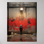 Graffiti straatkunst poster (Voorkant)