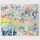 Graffiti straatmuur. Grunge wallart, straat, backg Cadeaupapier (Vlak)