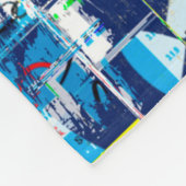 Graffiti straatmuur. Grunge wallart, straat, backg Fleece Deken (Hoek)