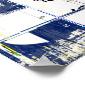 Graffiti straatmuur. Grunge wallart, straat, backg Poster (Hoek)