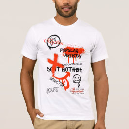 GRAFFITI STRAATSTIJL OVAAL KLASSIEKER T-SHIRT