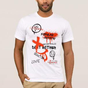 GRAFFITI STRAATSTIJL OVAAL KLASSIEKER T-SHIRT