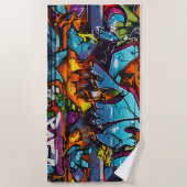 Graffiti strandlaken (Voorkant)