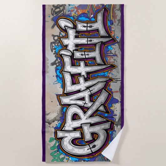 Graffiti Strandlaken (Voorkant)