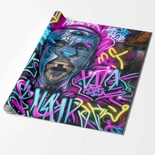 Graffiti Street Art: Actie en verzet Cadeaupapier (Uitgerold)