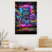 Graffiti Street Art: Actie en verzet tegen Coo Poster (Keuken)