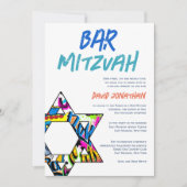Graffiti Street Art Bar Mitzvah Aangepaste uitnodi Kaart (Voorkant)
