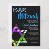 Graffiti Street Art Bar Mitzvah Aangepaste uitnodi Kaart (Voorkant)