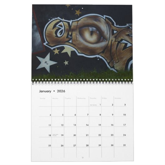 Graffiti Street Art Calendar 20xx Kalender (Jan 2026)