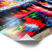 Graffiti Street Art Camden Town London Foto Afdruk (Hoek)