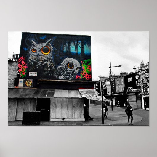 Graffiti Street Art Camden Town London Poster (Voorkant)