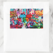 graffiti street art city rechthoekige sticker (Tas)