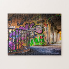 Graffiti Street Art Colorful Abandoned Staircase Legpuzzel