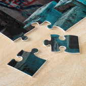 Graffiti Street Art Colorful Abandoned Train Legpuzzel (Zijkant)