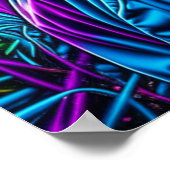  Graffiti Street Art kleurrijke vrouw Poster (Hoek)