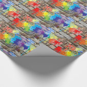 Graffiti Street Art Paint op wandpapier Cadeaupapier (Hoek)