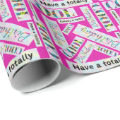 Graffiti Street Art Pattern Helemaal Cool Verjaard Cadeaupapier (Rol Hoek)