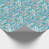Graffiti Street Art Pattern Helemaal Cool Verjaard Cadeaupapier (Hoek)