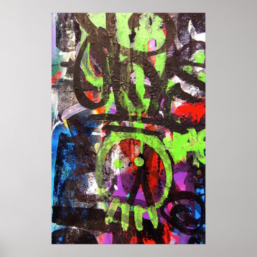 graffiti street art poster (Voorkant)