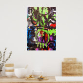 graffiti street art poster (Keuken)