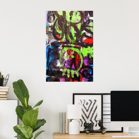 graffiti street art poster (Thuiskantoor)