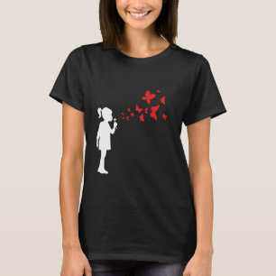 Graffiti Street Art Urban Design Smile Girl T-shirt