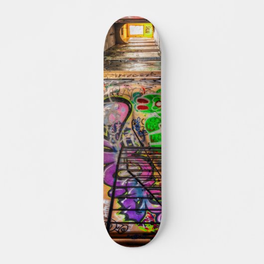 Graffiti Street Art Verlaten bouwskateboard Persoonlijk Skateboard (Voorkant)