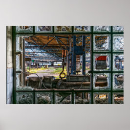 Graffiti Street Art Verlaten Poster fabriek