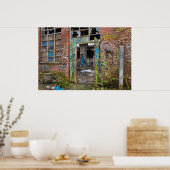 Graffiti Street Art Verlaten Poster van het Gebouw (Keuken)