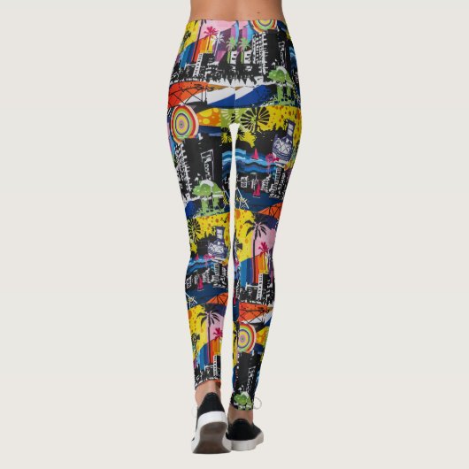 Graffiti Street Art Yoga Pants Leggings (Achterkant)