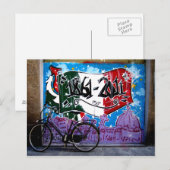 Graffiti Street scene in Florence Briefkaart (Voorkant / Achterkant)
