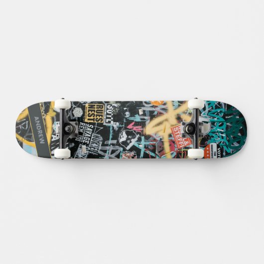 Graffiti Street Skateboard met naam (Horizontaal)