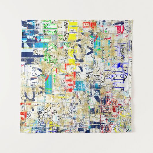 Graffiti street wall. Grunge wallart,street,backgr Wandkleed (Voorkant (horizontaal))