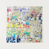 Graffiti street wall. Grunge wallart,street,backgr Wandkleed (Voorkant)