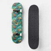 Graffiti strip met heldere elementen Skateboard (Voorkant)