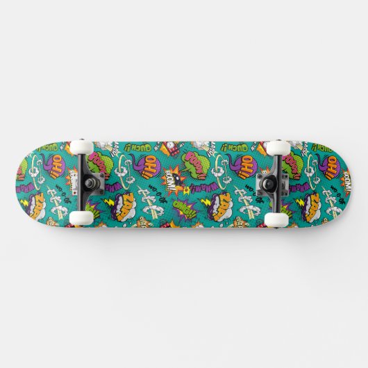 Graffiti strip met heldere elementen Skateboard (Horizontaal)