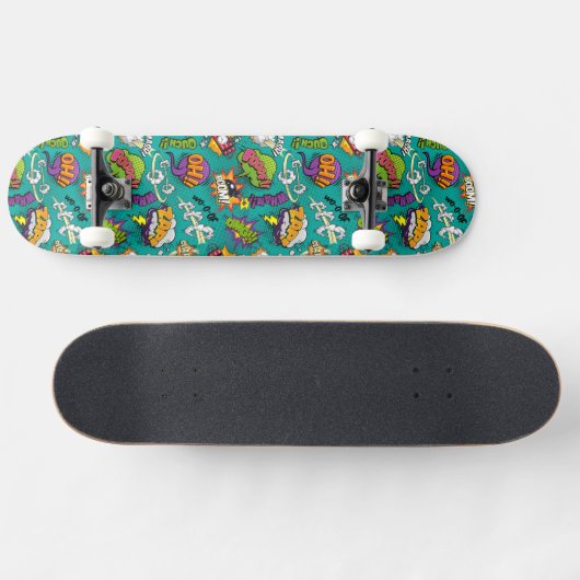 Graffiti strip met heldere elementen Skateboard (Horizontaal)