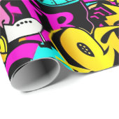 graffiti-strippatroon cadeaupapier (Rol Hoek)