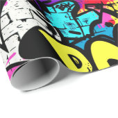 graffiti-strippatroon cadeaupapier (Rol Hoek)