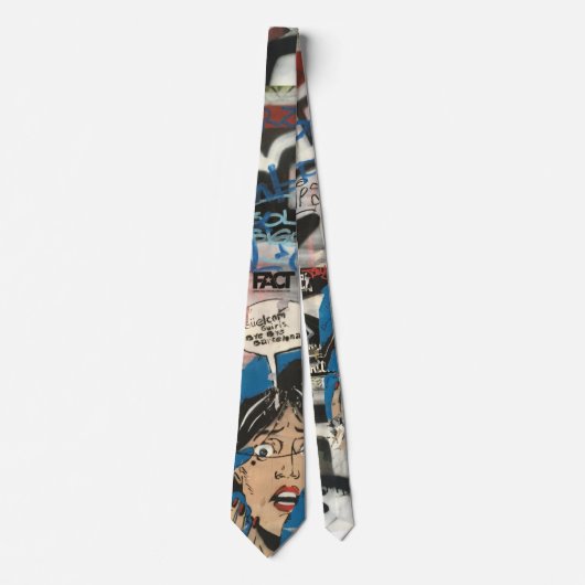 Graffiti Stropdas Berlin (Voorkant)