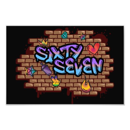 Graffiti Style 67 Poster (Voorkant)