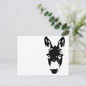 Graffiti Style Donkey of Mule Street Art Tekening Briefkaart (Staand voorkant)