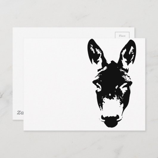 Graffiti Style Donkey of Mule Street Art Tekening Briefkaart (Voorkant / Achterkant)