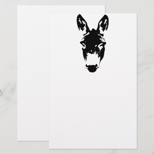 Graffiti Style Donkey of Mule Street Art Tekening Briefpapier (Voorkant / Achterkant)
