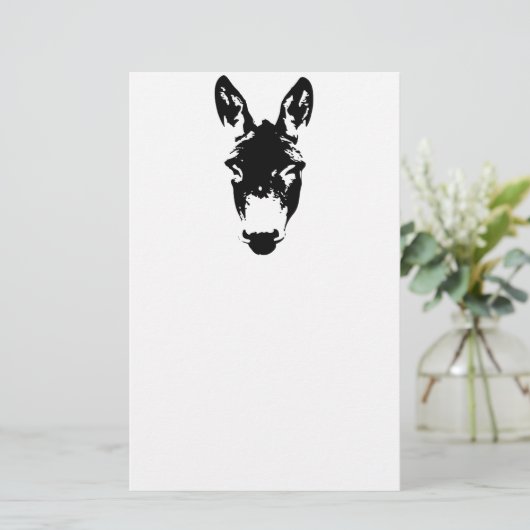 Graffiti Style Donkey of Mule Street Art Tekening Briefpapier (Staand voorkant)