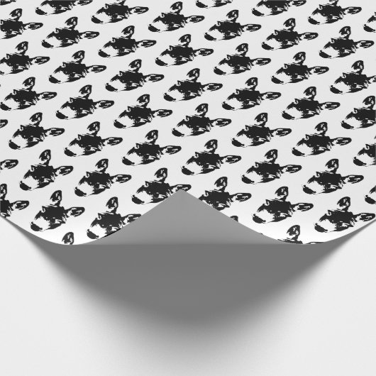 Graffiti Style Donkey of Mule Street Art Tekening Cadeaupapier (Hoek)