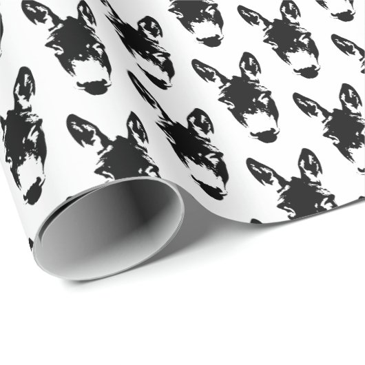 Graffiti Style Donkey of Mule Street Art Tekening Cadeaupapier (Rol Hoek)