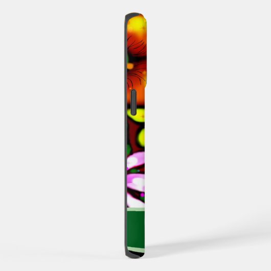 Graffiti Style Flowers & Ladybug Personalized iPhone Hoesje (Rechterkant)